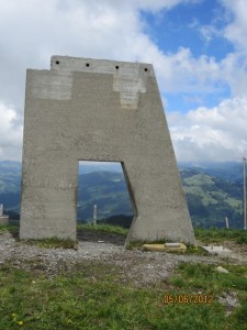 Schwyberg, ancienne arrivée du télésiège.