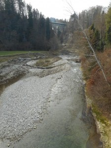 Schwarzwasserbrücke vue de dessous