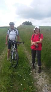 nous rencontrons M et son vélo.