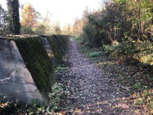 par la ligne de défense 