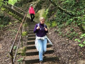 et à Estavayer descente le long du Ru des Vua.