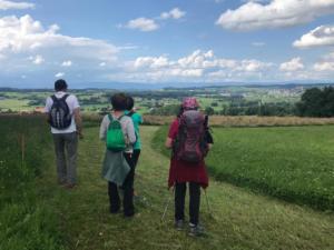 et retour à Chavannes par un sentier tracé pour nous entre la forêt de En Chambillon et Pra Motey.