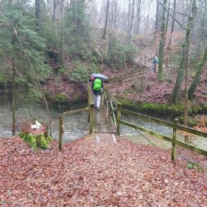 Après la pause, pont sur le Ruisseau du Mausson