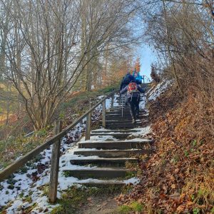 Escalier un peu glissants