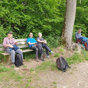 et pause bien méritée à l'oré du champ En Chonny