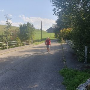 Ancien pont sur la Glâne avant le retour 
