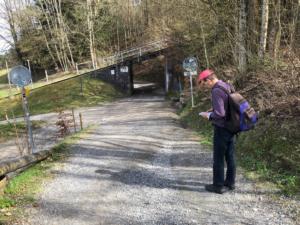 vers le funiculaire, Grünenboden