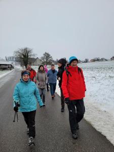La route est passablement verglacée