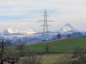 Les Alpes nous ont accompagné toute la journée.