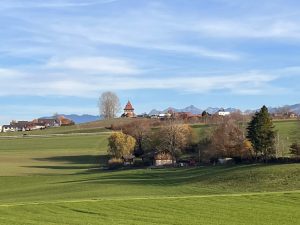 La chapelle de Posieux.