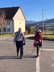 Passage de la route Cottens - Chénens