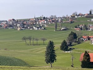 Vue de Rechthalte depuis Oberi Weid