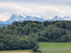 Cheiry avec le Moleson à l'horizon