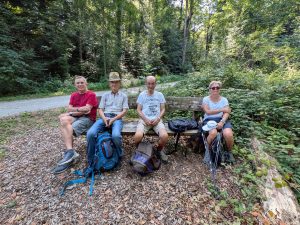 Pause dans la forêt de
